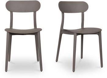 Kent Outdoor Dining Chair (Set of 2 - Taupe) 