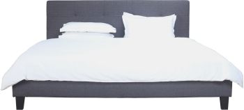 Eliza Bed (King - Dark Grey Fabric) 