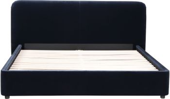 Samara Bed (Queen - Blue Velvet) 