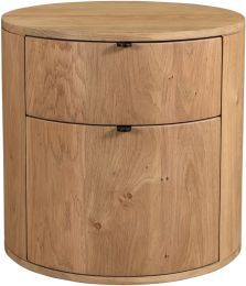 Theo Nightstand (Two Drawer - Natural) 