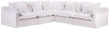 Olivia Modular Sectional (Classic L-Shaped - White) 
