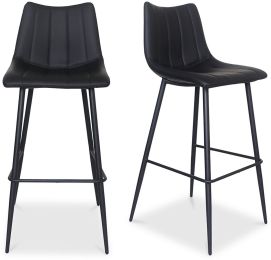 Alibi Bar Stool (Set of 2 - Matte Black) 