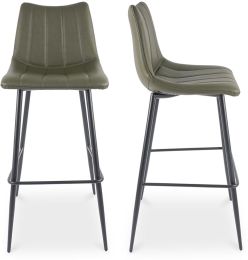 Alibi Barstool (Set of 2 - Dark Green) 