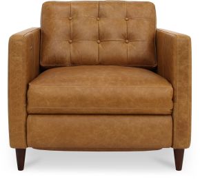 Bridgers Power Recliner Chair (Tan Leather) 