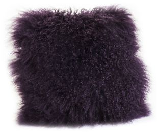 Lamb Fur Pillow (Regular - Purple) 