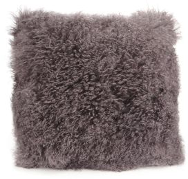 Lamb Fur Pillow (Large - Grey) 