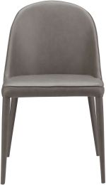 Burton Dining Chair (Set of 2 - Grey Leatherette) 