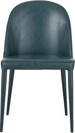 Burton Dining Chair (Set of 2 - Dark Teal Vegan Leather) 