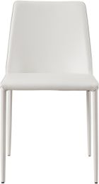 Nora Dining Chair (Set of 2 - White Vegan Leather) 