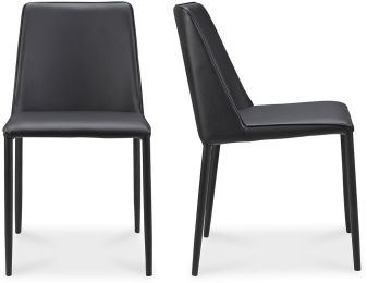 Nora Pu Dining Chair (Set of 2 - Black) 