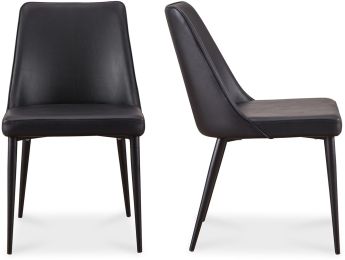 Lula Dining Chair (Set of 2 - Black) 
