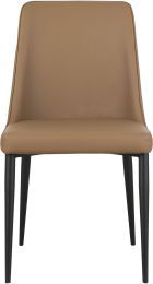 Lula Dining Chair (Set of 2 - Cool Tan Vegan Leather) 