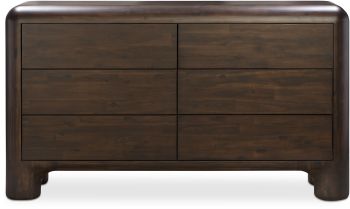 Rowan Dresser (6 Drawer Dark Brown) 