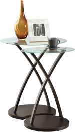 Dacke Nesting Table (2 Piece Set - Clear) 