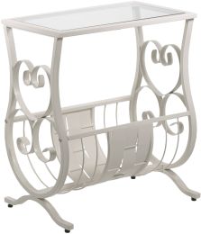 Duncan Table d'Appoint (Blanc) 