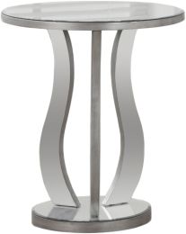 Whitby End Table (Brushed Silver) 
