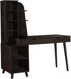 Ecoross Desk with Bookcase (Espresso) 