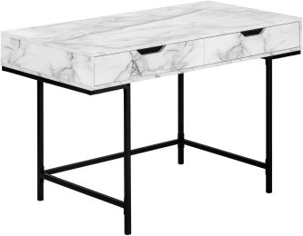 Mothull Desk (White Marble) 