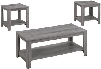 Burgh Table Set (3 Piece Set - Grey) 