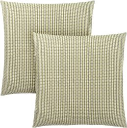 Gine Pillow (Set of 2 - Green Abstract) 