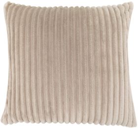 Shago Pillow (Beige Ultra Soft Ribbed) 