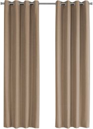 Kronio Curtain Panel (52x84 - Brown Blackout) 