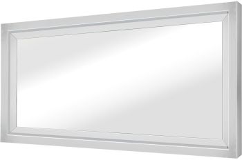 Glam Wall Mirror (Rectangular Narow - Silver) 