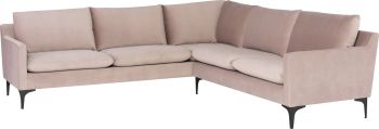 Anders Sectional Sofa (Blush) 