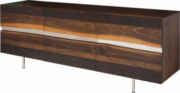 Sorrento Sideboard Cabinet (Long - Seared Oak with Seared Cabinet) 