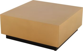 Easton Coffee Table (Gold with Black Base) 