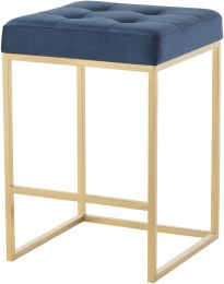 Chi Counter Stool (Peacock with Gold Frame) 