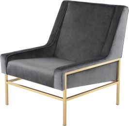 Theodore Occasional Chair (Tarnished Silver with Gold Frame) 