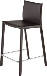 Bridget Counter Stool (Brown Leather) 