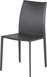 Sienna Dining Chair (Dark Grey Leather) 