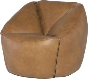 Jasper Occasional Chair (Brown Leather) 