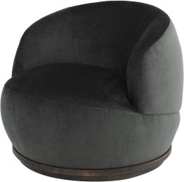 Orbit Occasional Chair (Pewter with Seared Frame) 
