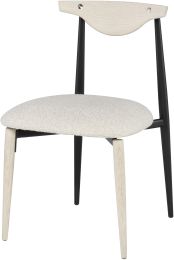Vicuna Dining Chair (Boucle Beige with Faded Legs) 