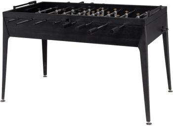 Foosball Gaming Table (Ebonized Oak Top with Black Cast Iron Base) 