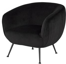 Sofia Occasional Chair (Black with Black Legs) 