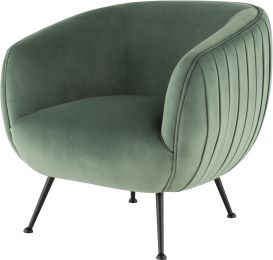 Sofia Occasional Chair (Moss with Black Legs) 