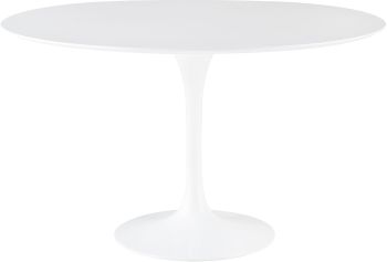 Cal Dining Table (Medium - White Veneer Top) 