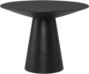 Dania Dining Table (Small - Black with Black Base) 