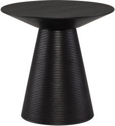 Anika Side Table (Black with Black Base) 