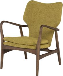 Patrik Occasional Chair (Palm Springs with Walnut Frame) 