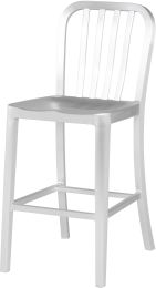 Soho Counter Stool (Silver with Silver Frame) 