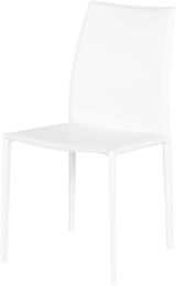 Sienna Dining Chair (White Leather) 