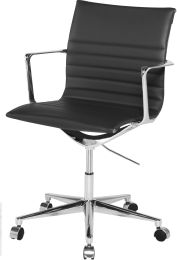 Antonio Office Chair (Grey with Silver Base) 