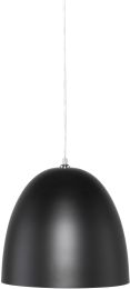 Dome Pendant Light (Small - Black with White Fixture) 