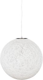 String 20 Pendant Light (White with Silver Fixture) 