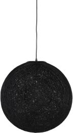 String 20 Pendant Light (Black with Silver Fixture) 